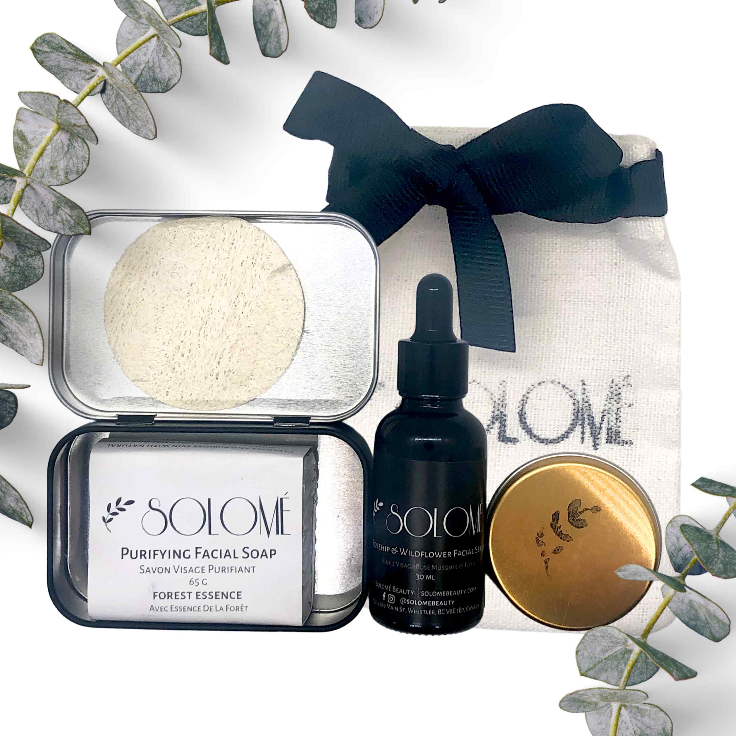 RADIANT SKINCARE SET solomé beauty natural organic botanical cruelty free skincare