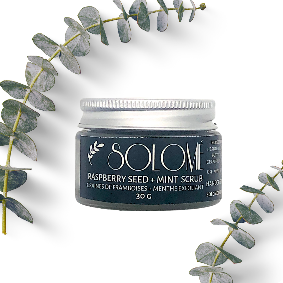 RASPBERRY SEED + MINT EXFOLIATING SCRUB