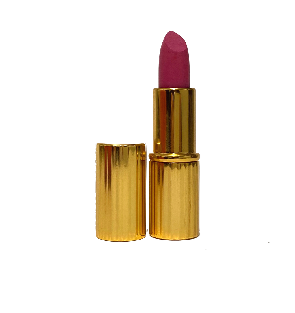 "Solomé Beauty’s Lip & Cheek Colour in Camelia – a soft, rosy hue in a chic, compostable tube, perfect for a natural glow.