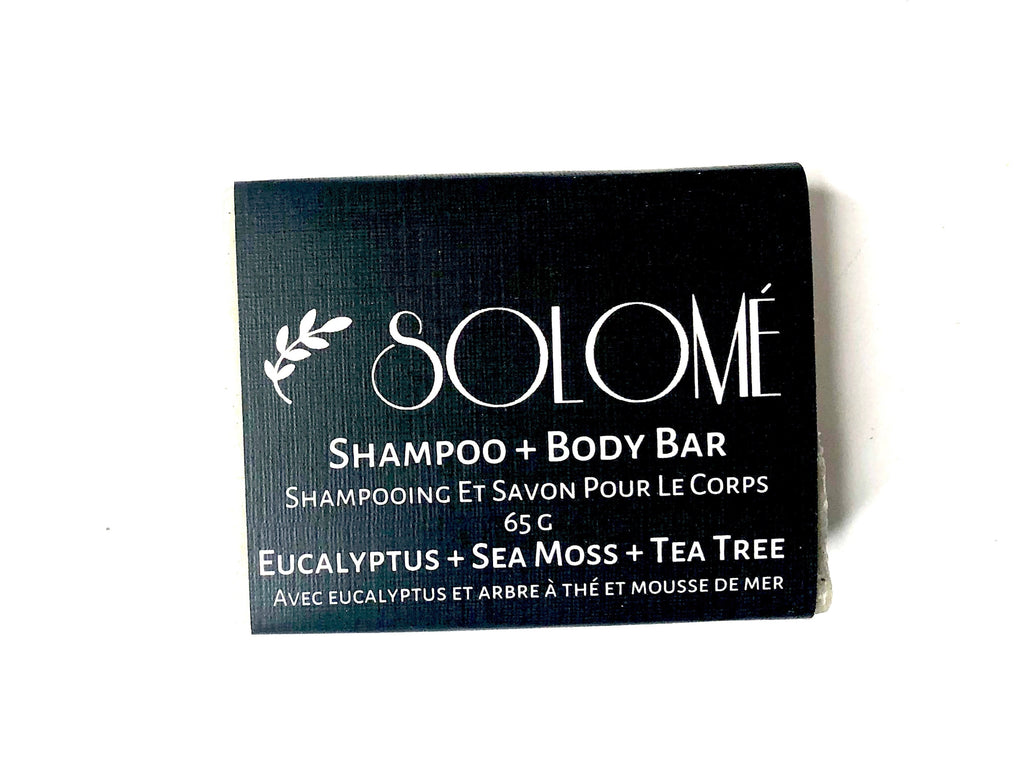 black label Shampoo + Body Bar  Eucalyptus + Sea Moss + Tea Tree shampoo bar 